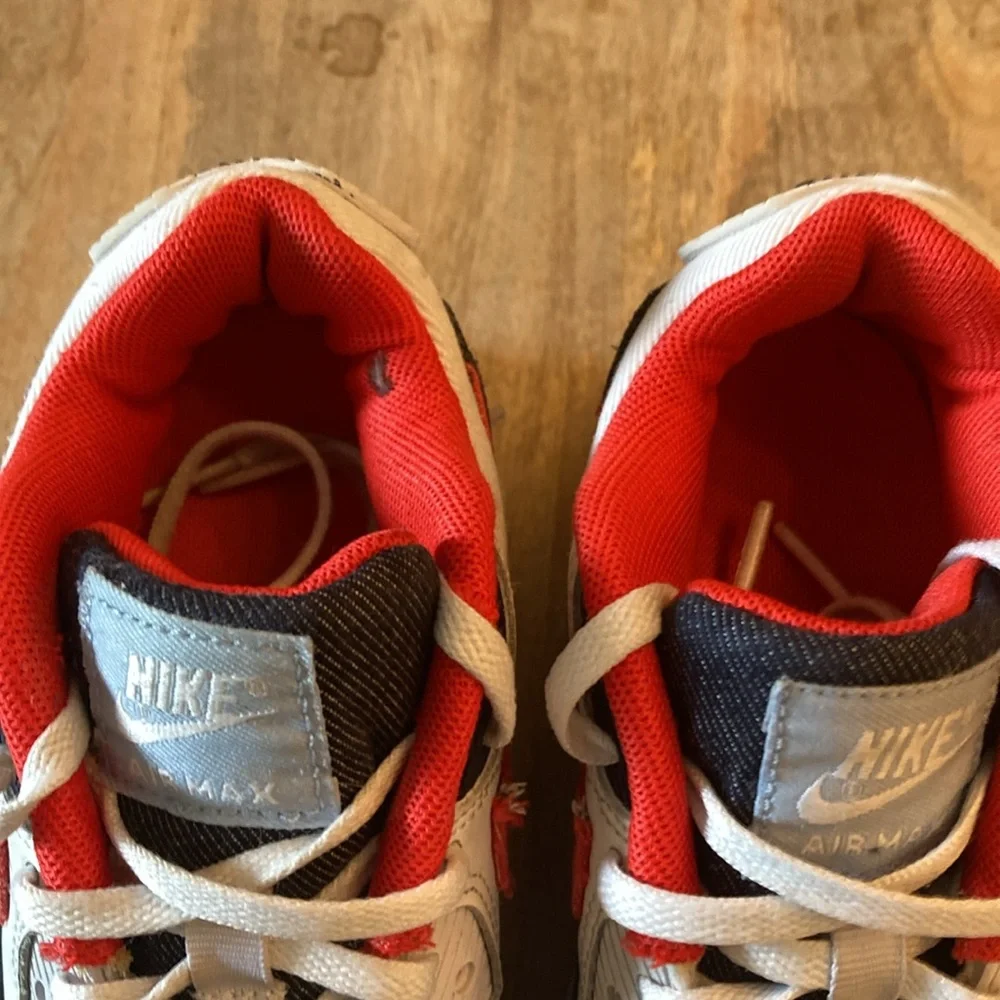 Nike Kids White Red Navy Air Max Sneakers